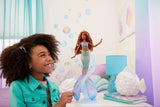 Mattel Disney Arielle, die kleine Meerjungfrau – Deluxe-Meerjungfrau-Puppe mit Haarperlen und Puppenständer zum fantasievollen Spielen und Präsentieren, für Kinder ab 3 Jahren, HNF42