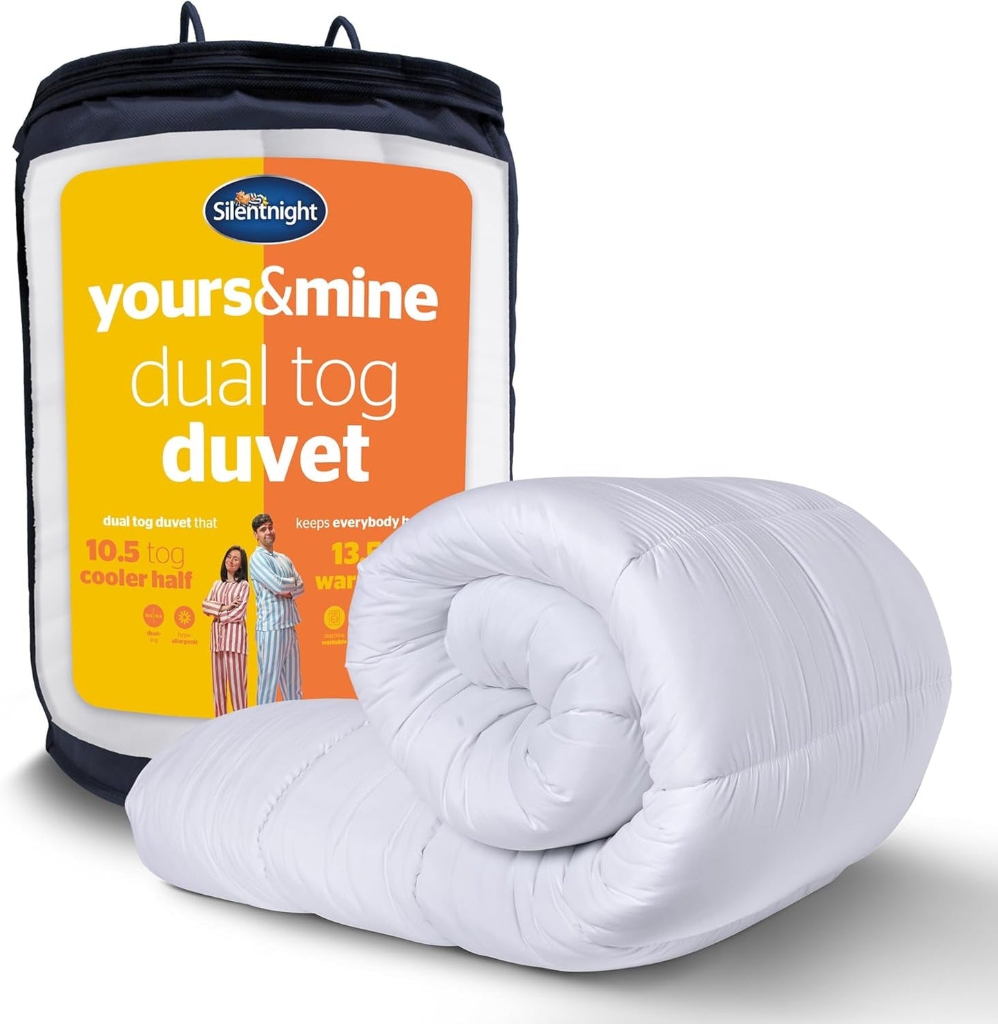 Silentnight Mine – Steppdecke 13,5 Tog, für Kingsize-Bett, 200 x 200 cm, weiße Farbe. Steppdecken und Steppdecken Naty Shop 200 x 200 Unique