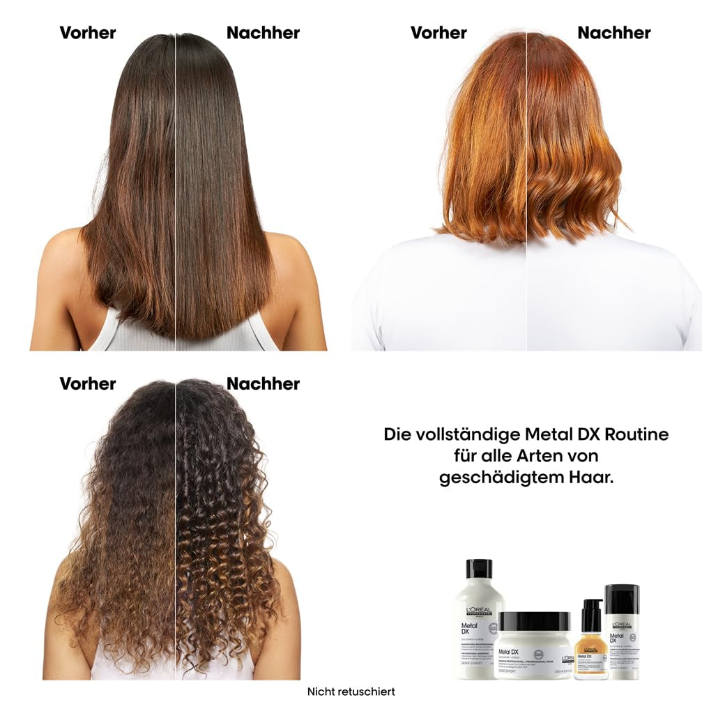 L'Oréal Professionnel Für gefärbtes Haar, Strahlende Farben und Glanz, Expert-Reihe, Metal DX Hair Mask Naty Shop