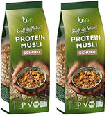 Biozentrale Proteinmüsli pur – 375g – Bio mit Honig – Als Frühstücksflocken oder als Snack