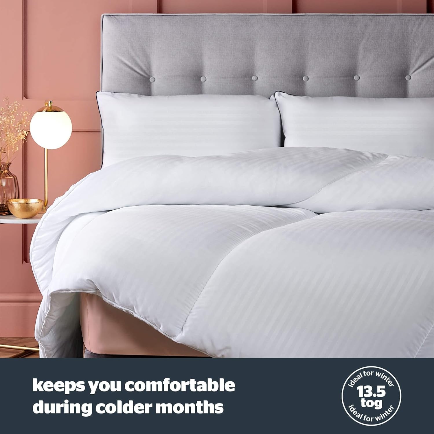 Silentnight Duvet Hotel Collection, 13,5 Tog, Polyester, weiß, Super-King-Size-Bettdecken und Steppdecken Naty Shop