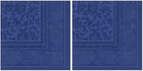 50 Servietten „ROYAL Collection“ 1/4 Falz 40 cm x 40 cm dunkelblau „Ornaments“
