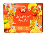 Teekanne World of Fruits (NEUE EDITION) - Box mit Auswahl an Früchtetees - 6 Geschmacksrichtungen * 5 Teebeutel