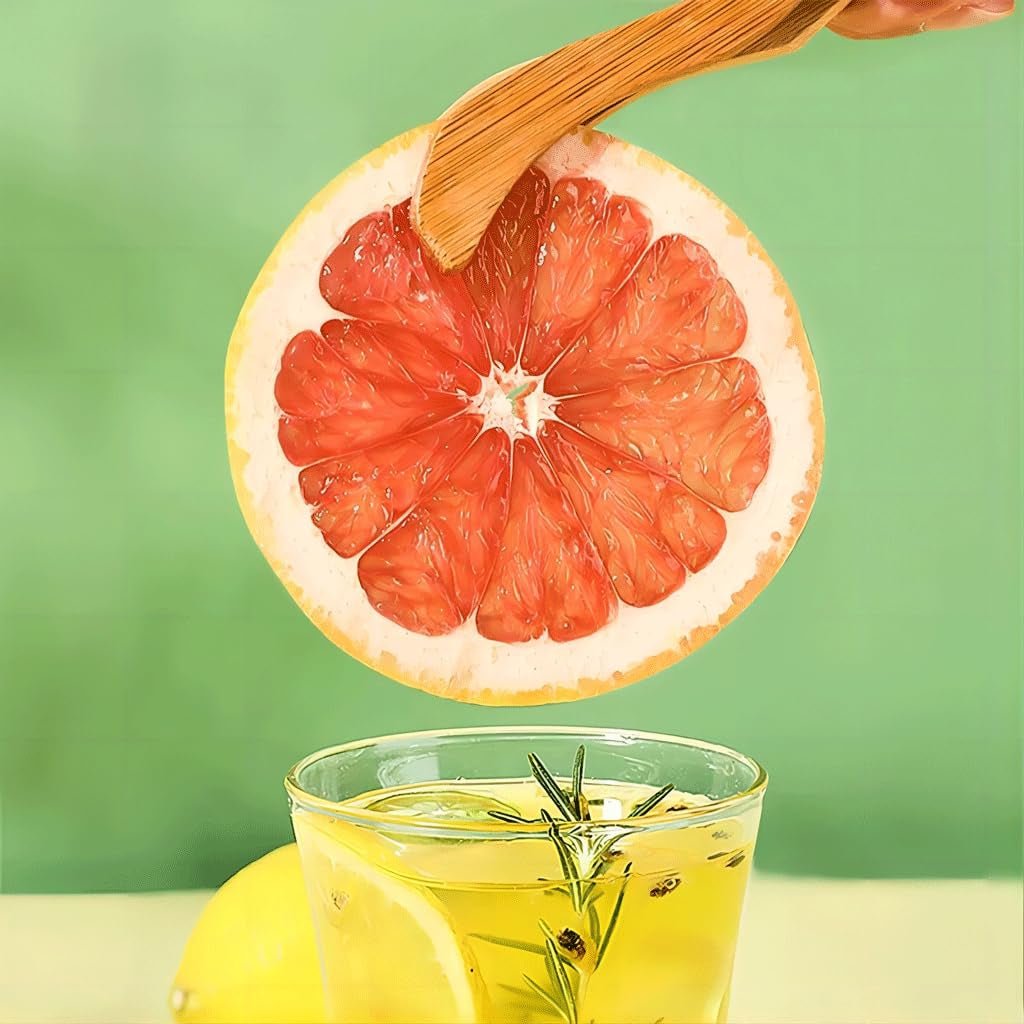 Getrocknete Grapefruitscheiben, dehydrierte Grapefruit, Vasenfüller, Weihnachtsdekoration, rote Grapefruitscheiben, Trockenfruchtscheiben für Tee, ohne Zuckerzusatz (100 g (1 Packung)) Naty Shop Dehydrierte Produkte