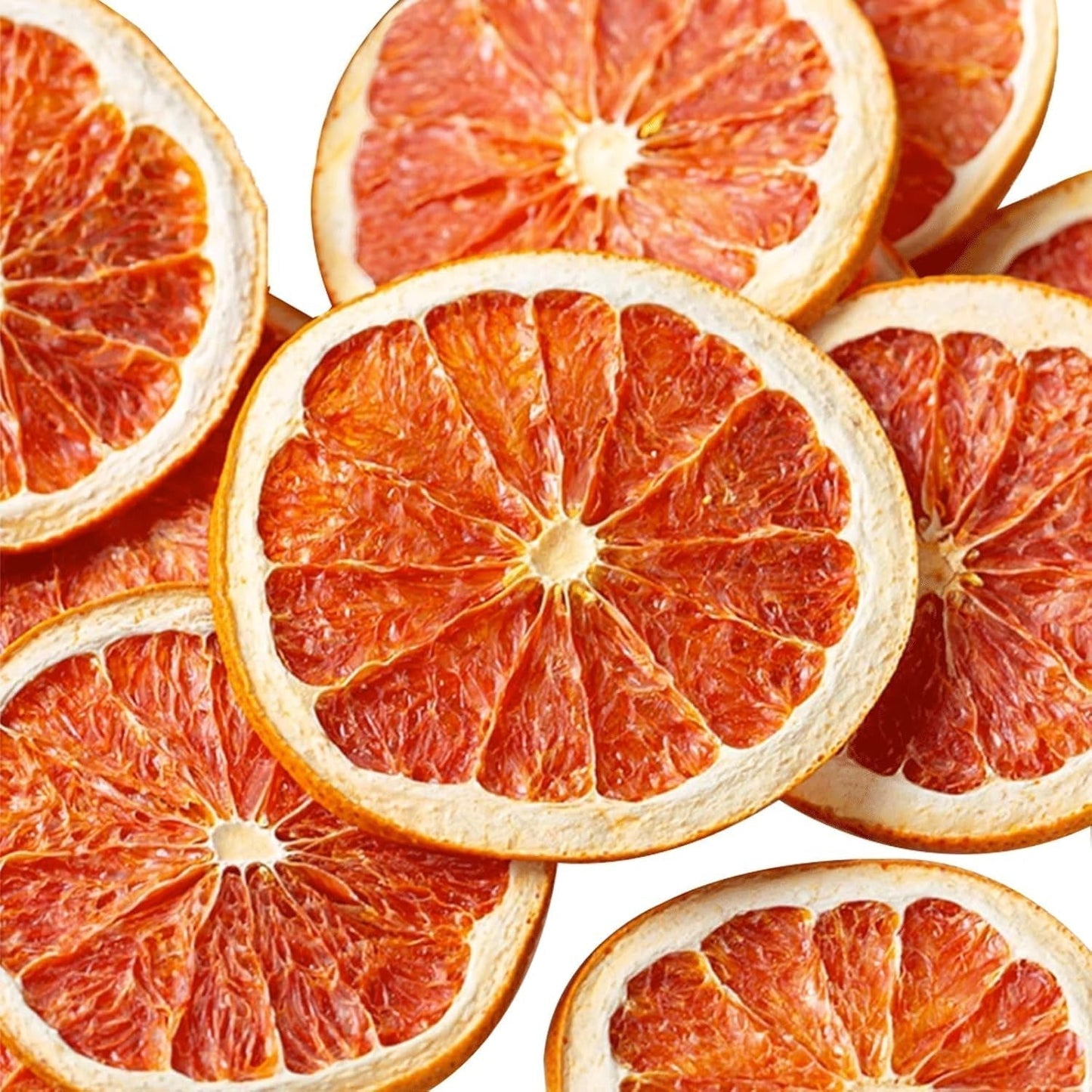 Getrocknete Grapefruitscheiben, dehydrierte Grapefruit, Vasenfüller, Weihnachtsdekoration, rote Grapefruitscheiben, Trockenfruchtscheiben für Tee, ohne Zuckerzusatz (100 g (1 Packung)) Naty Shop Dehydrierte Produkte