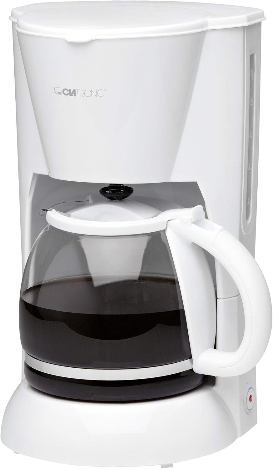 Clatronic® Espressomaschine | Automatische Espressomaschine für 12-14 Tassen (ca. 1,5 Liter) | Espressomaschine mit Filter und Anti-Tropf-System | 900W | Espressor KA 3473 Schwarz