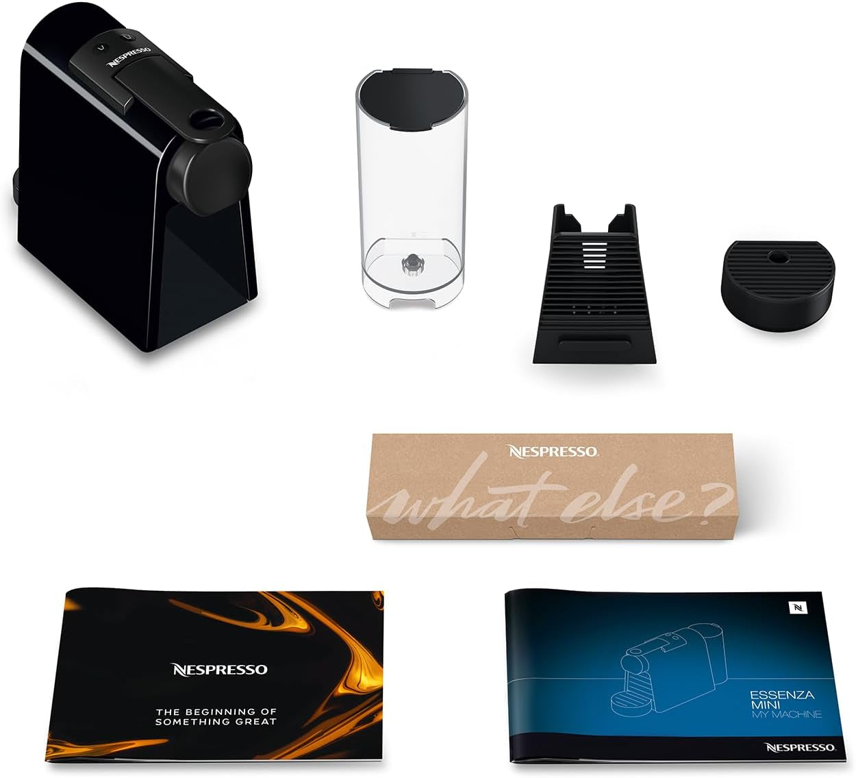 Espressomaschine mit Nespresso De'Longhi Essenza Mini Kapseln, schwarz | Pumpendruck 19 bar | Wassertank 0,6 l | Für Espresso und Lungo | Kleine Espressomaschine – Große Kaffeemomente | EN85.B