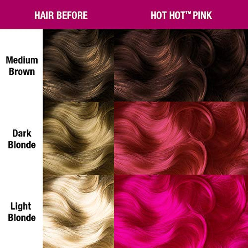Manic Panic Hot Hot Pink Classic Cream Vegano Cruelty Free Semi Permanent Haarfärbemittel 118 ml Naty Shop Haarfärbemittel