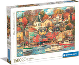 Clementoni – 31685 Collection Puzzle – Good Times Harbor – Puzzle 1500 Teile ab 14 Jahren, Wimmelbildpuzzle für Erwachsene, Geschicklichkeitsspiel für die ganze Familie, mittleres Puzzle Naty Shop Standardtitel