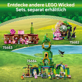 LEGO Wicked Tower-Spielzeug „Welcome to Emerald City“, Glinda- und Elphaba-Minipuppen, Geschenk für Filmfans sowie Mädchen und Jungen ab 9 Jahren, die Puppenhäuser lieben. 75684 Bausets Besuchen Sie den LEGO-Store