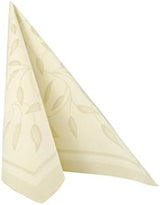 Papstar, 50 Servietten „ROYAL Collection“ 1/4-Falz 40 cm x 40 cm Champagner „New Mediterranean“, #11651