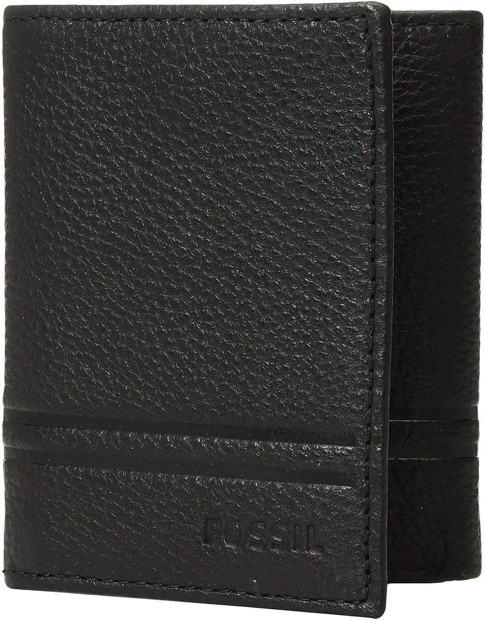 Fossil Herren Wilder Trifold Reiseaccessoires Tri-fold Wallet Wallet Men Naty Shop Black Wild One Size Fits All