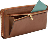 Fossile Uhr Logan RFID Zip Around Clutch-Brieftasche 19,7 cm L x 1,9 cm B x 10,2 cm H Damentaschen Naty Shop