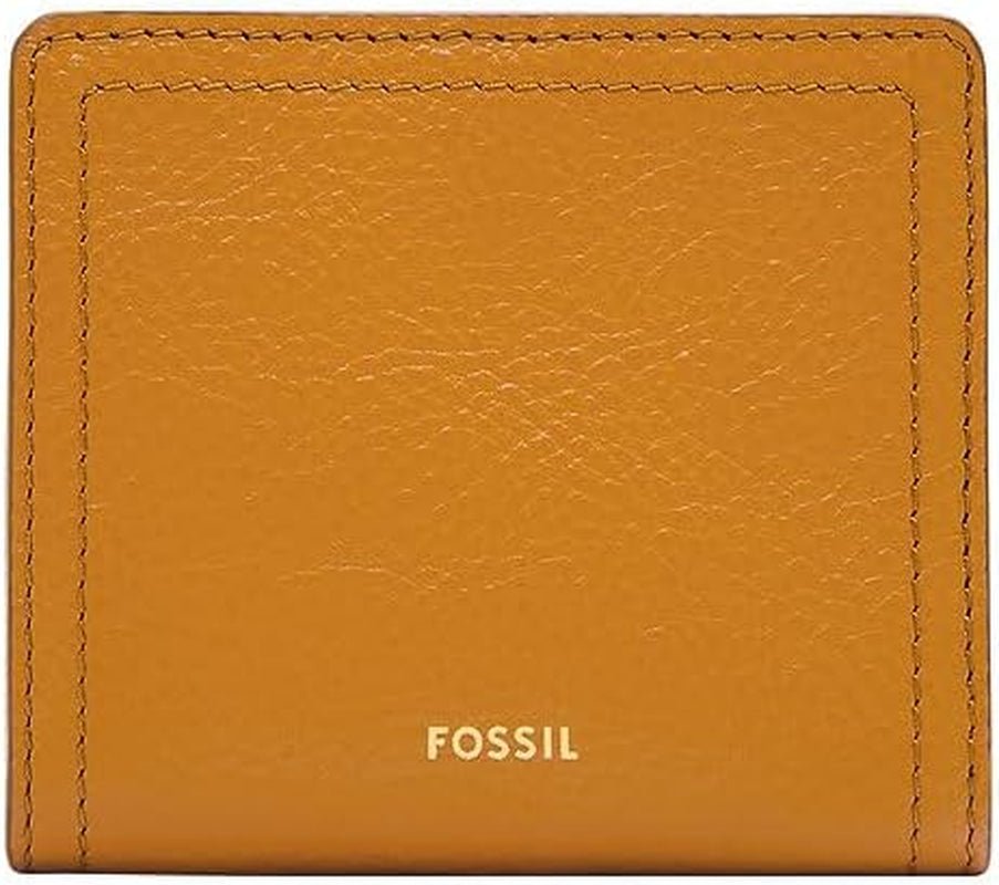 Fossil Ladies Logan Yellow Leather Bifold Wallet, SL7829763 Damenbrieftasche Naty Shop Standardtitel