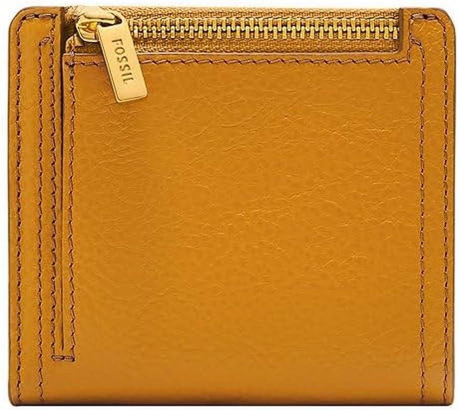 Fossil Ladies Logan Yellow Leather Bifold Wallet, SL7829763 Damenbrieftasche Naty Shop