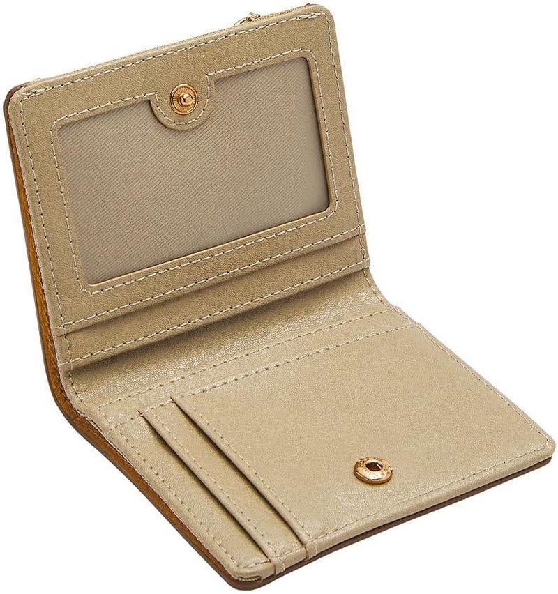 Fossil Ladies Logan Yellow Leather Bifold Wallet, SL7829763 Damenbrieftasche Naty Shop