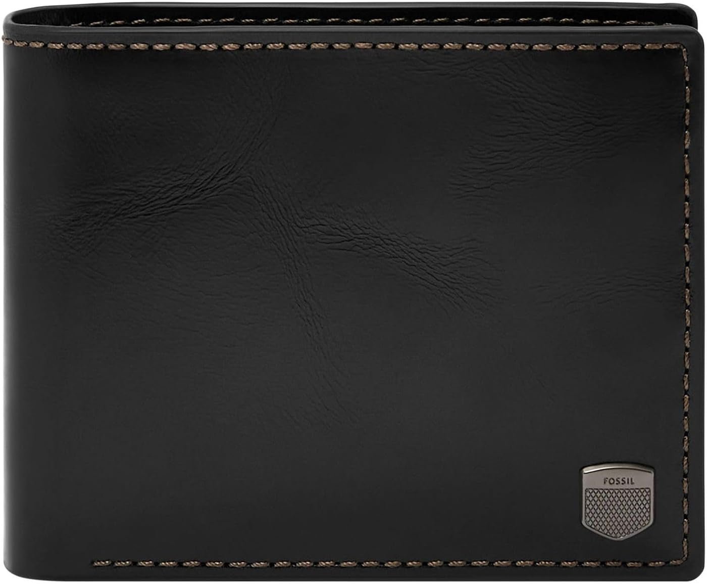 Fossil Herren Hayes Card Case Bifold Wallet Men Naty Shop Dunkelschwarz