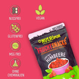 Gefriergetrocknete Früchte: 100g gefriergetrocknete Himbeeren für Smoothie-Bowls, Müsli, Porridge-Toppings – gefriergetrocknete Beeren ohne Zuckerzusatz – gefriergetrocknete Beeren – Früchte von NutriPur Dehydrierte Produkte Naty Shop