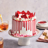 FunCakes Choco Drip Red: Köstlicher Geschmack, einfach zu verwenden, perfekt für Drip Cakes, Schokoladen-Drip-Geschmack. Wiederverschließbare Packung 180 g. Naty Shop Zuckerpaste