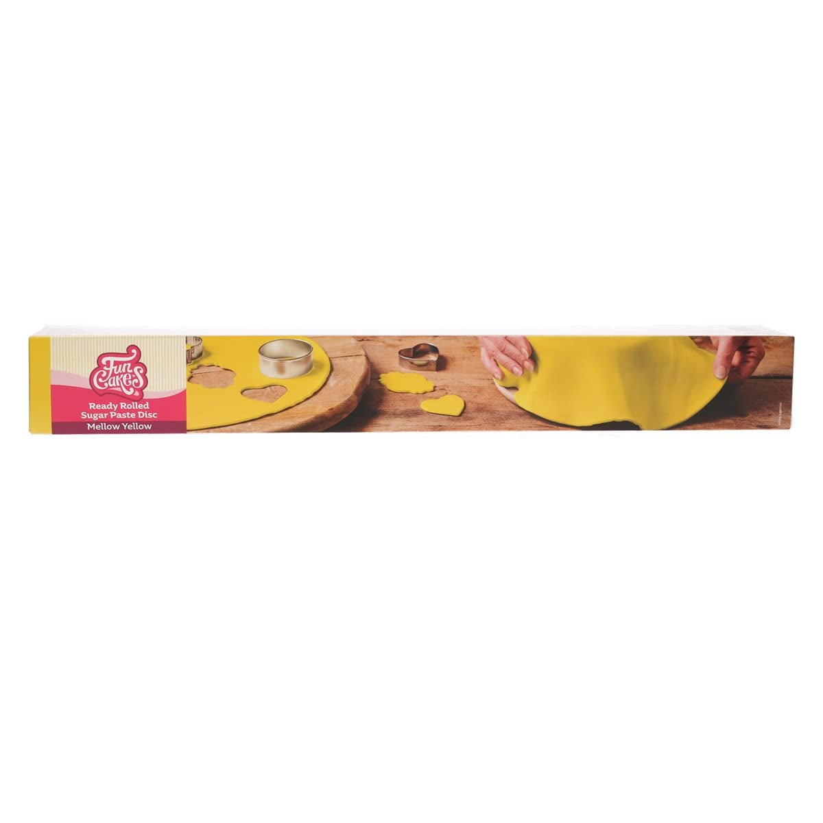 FunCakes Spring Greens Rollfondant-Scheibe: Köstlicher Vanillegeschmack, bereits gerollt, einfach zu verwenden, perfekt zum Dekorieren von Kuchen, 430 g Naty Shop Mellow Yellow Sugarpaste