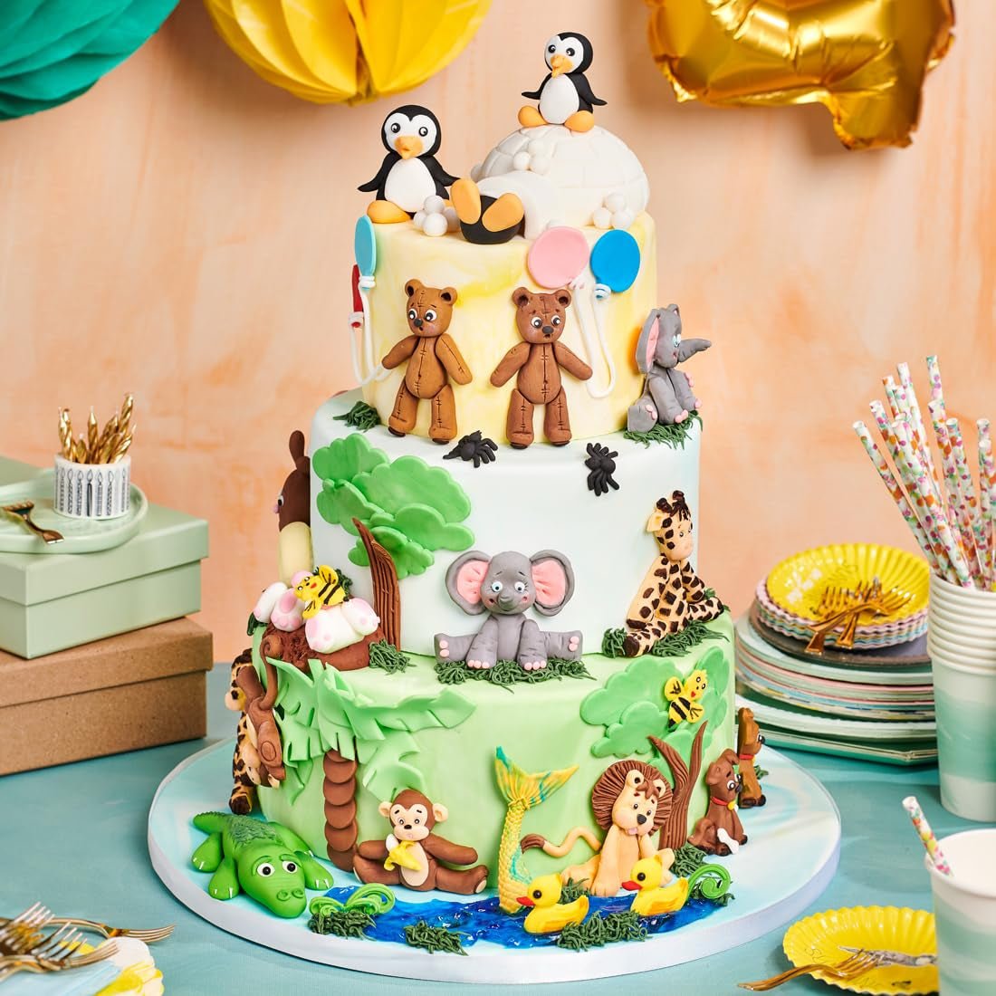 FunCakes Kastanienbrauner laminierter Fondant: Einfach zu verwenden, glatt, flexibel, weich und biegbar, perfekt zum Dekorieren von Kuchen, Halal-, koscher- und glutenfrei, 250 g Naty Shop Zuckerpaste