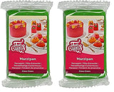 FunCakes Mandelzuckerpaste (holländisches Marzipan) Grasgrün: Einfach zu verwenden und glatt, perfekt zum Dekorieren von Kuchen, Halal, koscher und glutenfrei, 250 g (2er-Pack) Naty Shop Grasgrüne Zuckerpaste 250 g (2er-Pack)