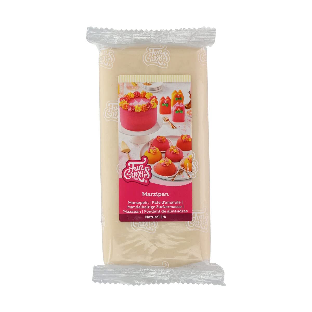 FunCakes Mandelzuckerpaste (holländisches Marzipan) natürlich (1:4): Fertig zum Ausrollen, einfach zu verwenden, perfekt zum Dekorieren von Kuchen, Halal, koscher und glutenfrei. 1 kg. Zuckerpaste Naty Shop Standardtitel