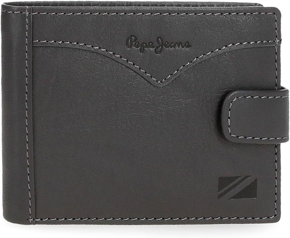 Pepe Jeans Jacket Horizontal Click Wallet One Size Herrenbrieftasche Naty Shop Grau