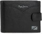 Pepe Jeans Jacket Horizontal Click Wallet One Size Herren Geldbörse Naty Shop Schwarz