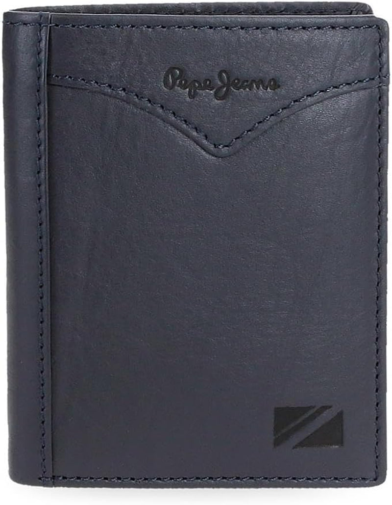 Pepe Jeans Jacket Vertikale Geldbörse mit Geldbörse, Einheitsgröße Herrenbrieftasche Naty Shop Blau