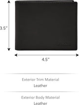 Fossil Derrick RFID-blockierendes Leder-Doppelpassetui für Herren mit abnehmbarem Kartenhalter Herrenbrieftasche Naty Shop
