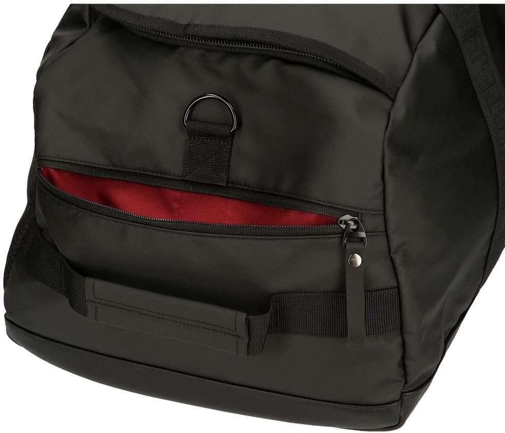 Pepe Jeans Hoxton Reisetasche, Schwarz, 56 x 32 x 25,5 cm, Polyester und PU, Mehrfarbig (Multicolor), Unikat, Reisetasche Gepäck und Reiseausrüstung Naty Shop