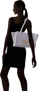 Love Moschino Damen-Umhängetasche, Denim-Umhängetasche, Denim-Damentaschen Naty Shop