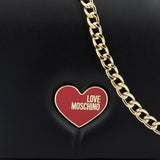 Love Moschino Damen-Umhängetasche, Schwarz Naty Shop Damentaschen