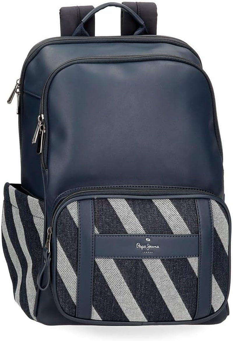 Pepe Jeans Celine Reisetasche, Blau, 40 x 25 x 20 cm, Polyester, mit Kunstlederdetails, 20 L, von Joumma Bags, Blau, Reisetasche, Gepäck und Reiseausrüstung, Naty Shop Rucksack