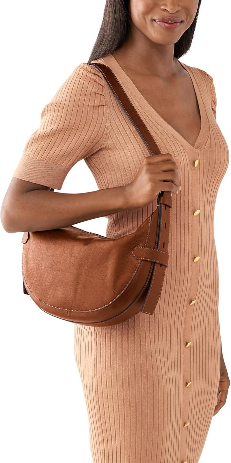 Fossil Damentasche – Harwell Eco Leather Hobo, ZB1847200 – 30,5 cm L x 8,9 cm B x 20,3 cm H Damentaschen Naty Shop