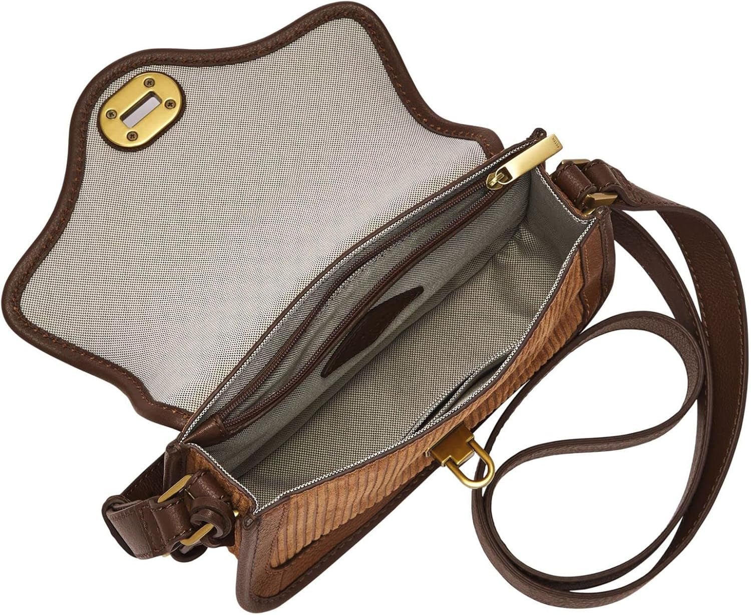 Fossil Tasche für Damen Heritage, Leder/Polyurethan Umhängetasche Multi L 21,6 cm, B 5,1 cm, H 14 cm ZB1817249 Damentaschen Naty Shop