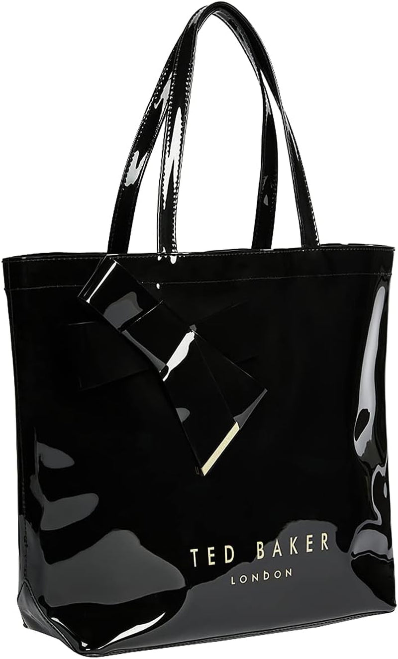 Ted Baker Damen Nicon Vinyl Bow Bag Damentaschen Naty Shop Schwarz