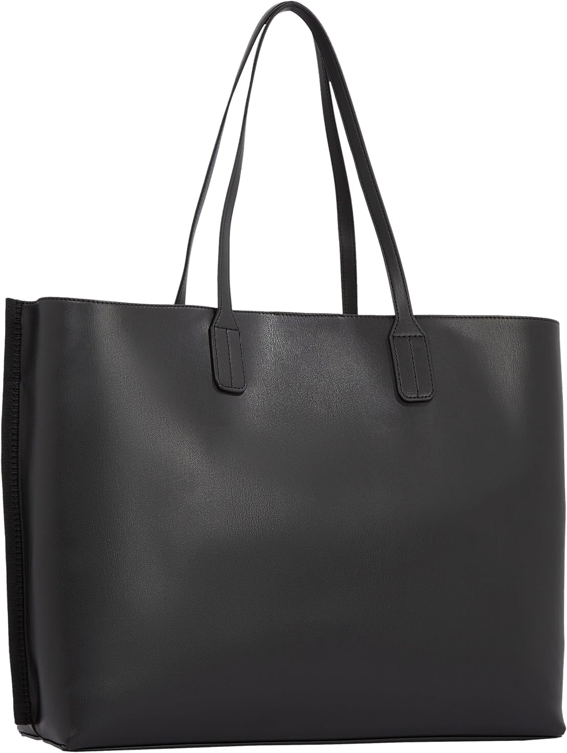 Tommy Hilfiger Distinct Tragetasche mit Reißverschluss für Damen, Schwarz (Schwarz), Volle Größe Naty Shop Damentaschen