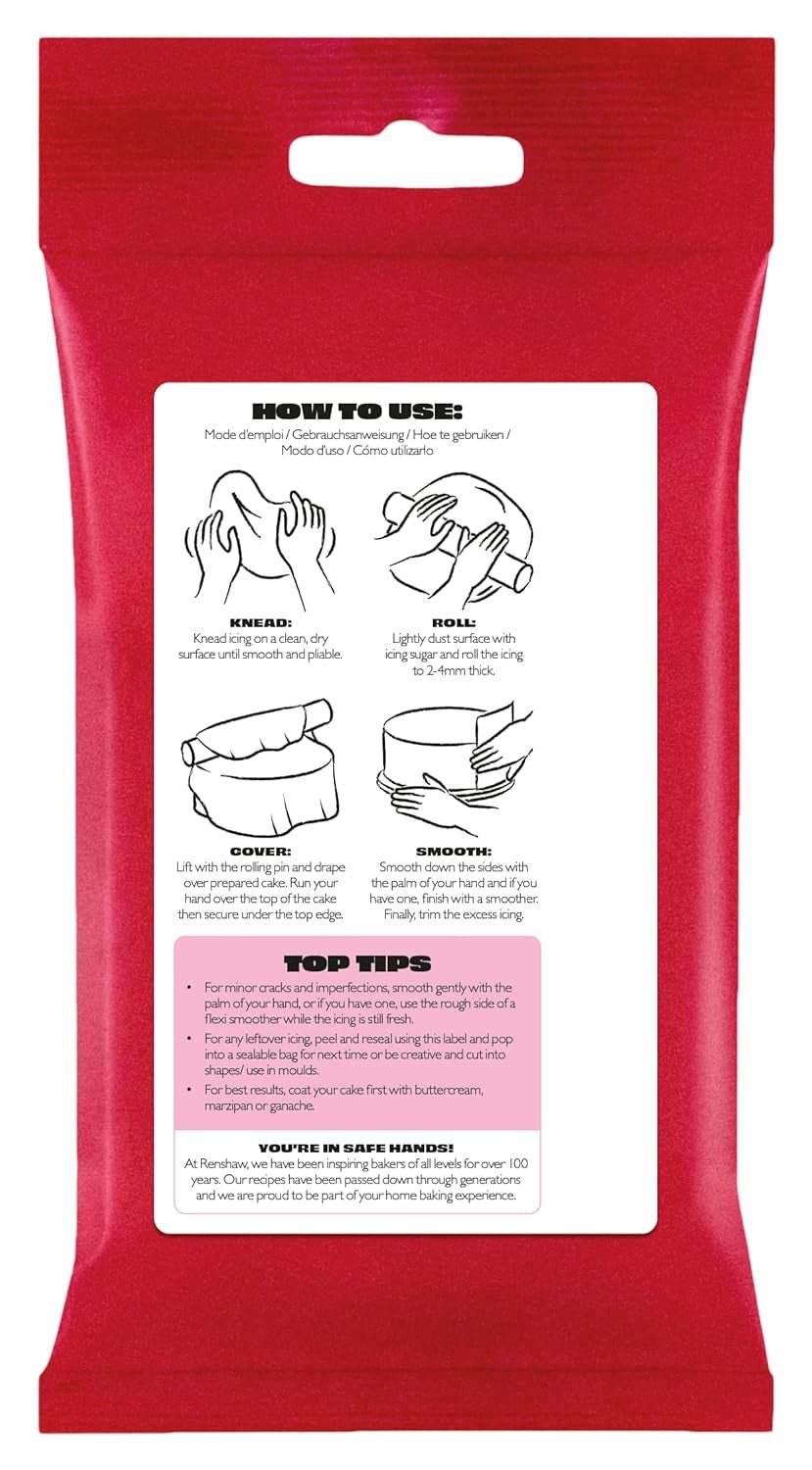 Gipsfondant für Kuchen Regalice Zuckerpaste zum Ausrollen 250g ROSA Zuckerpaste Naty Shop