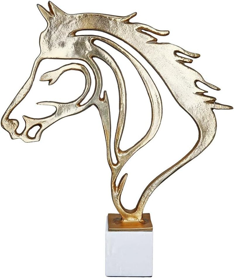 GILDE Deko große Figur Skulptur XXL – silberne Dekoskulptur aus Aluminium Farbe: Silber – Wohnzimmerdekoration Jubiläumsgeschenk Höhe 114 cm Statuetten und Skulpturen Naty Shop Gold Höhe 44,5 cm