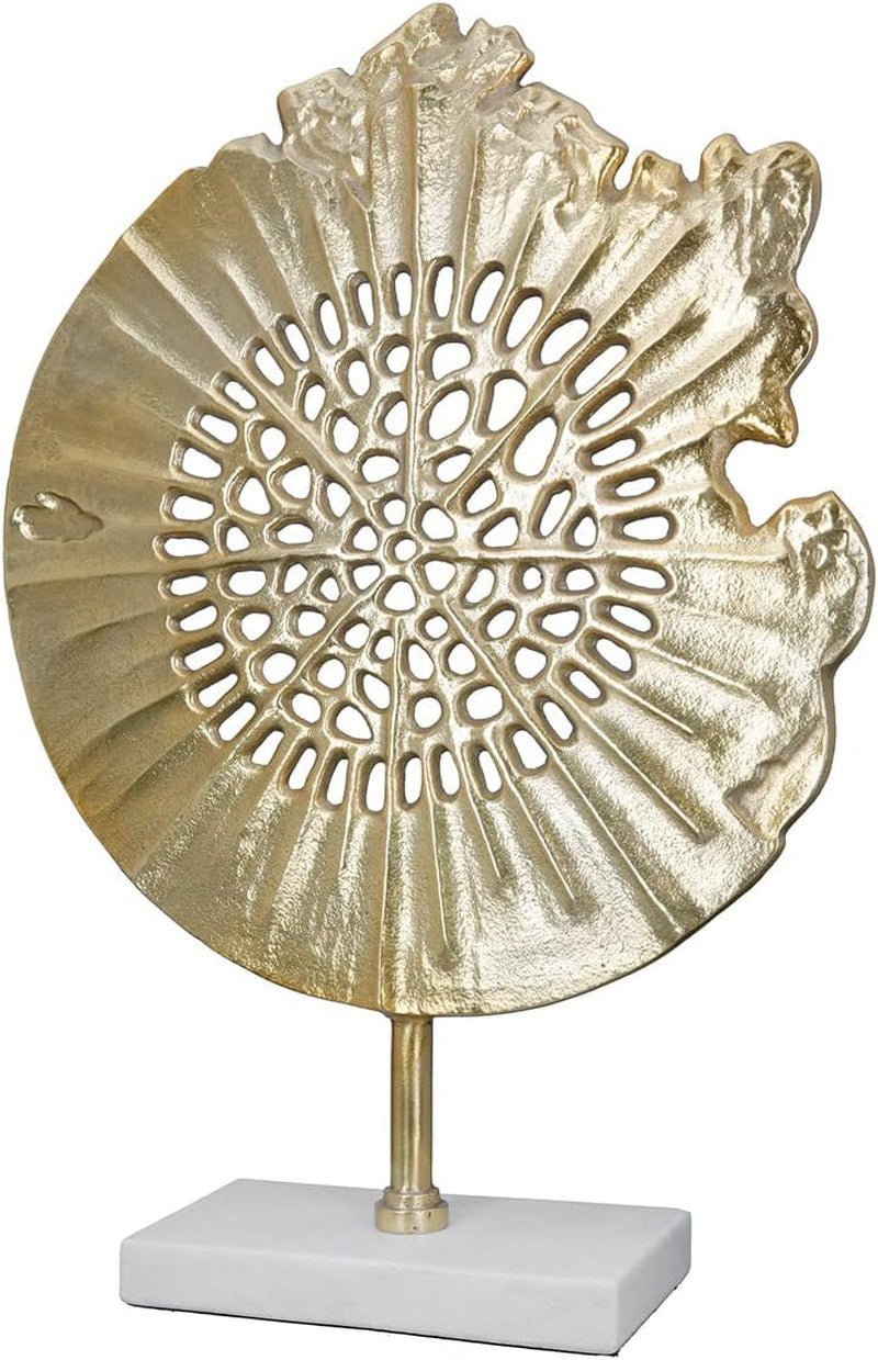 GILDE Deko große Figur Skulptur XXL – silberne Dekoskulptur aus Aluminium Farbe: Silber – Wohnzimmerdekoration Jubiläumsgeschenk Höhe 114 cm Statuetten und Skulpturen Naty Shop Gold Höhe 51 cm