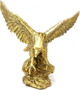 Steinadler-Harz-Ornament-Statue, Steinadler-Skulptur, moderne Heimbüro-Figur, Dekoration, Schreibtisch-Dekoration (Golden 1). Statuetten und Skulpturen von Naty Shop
