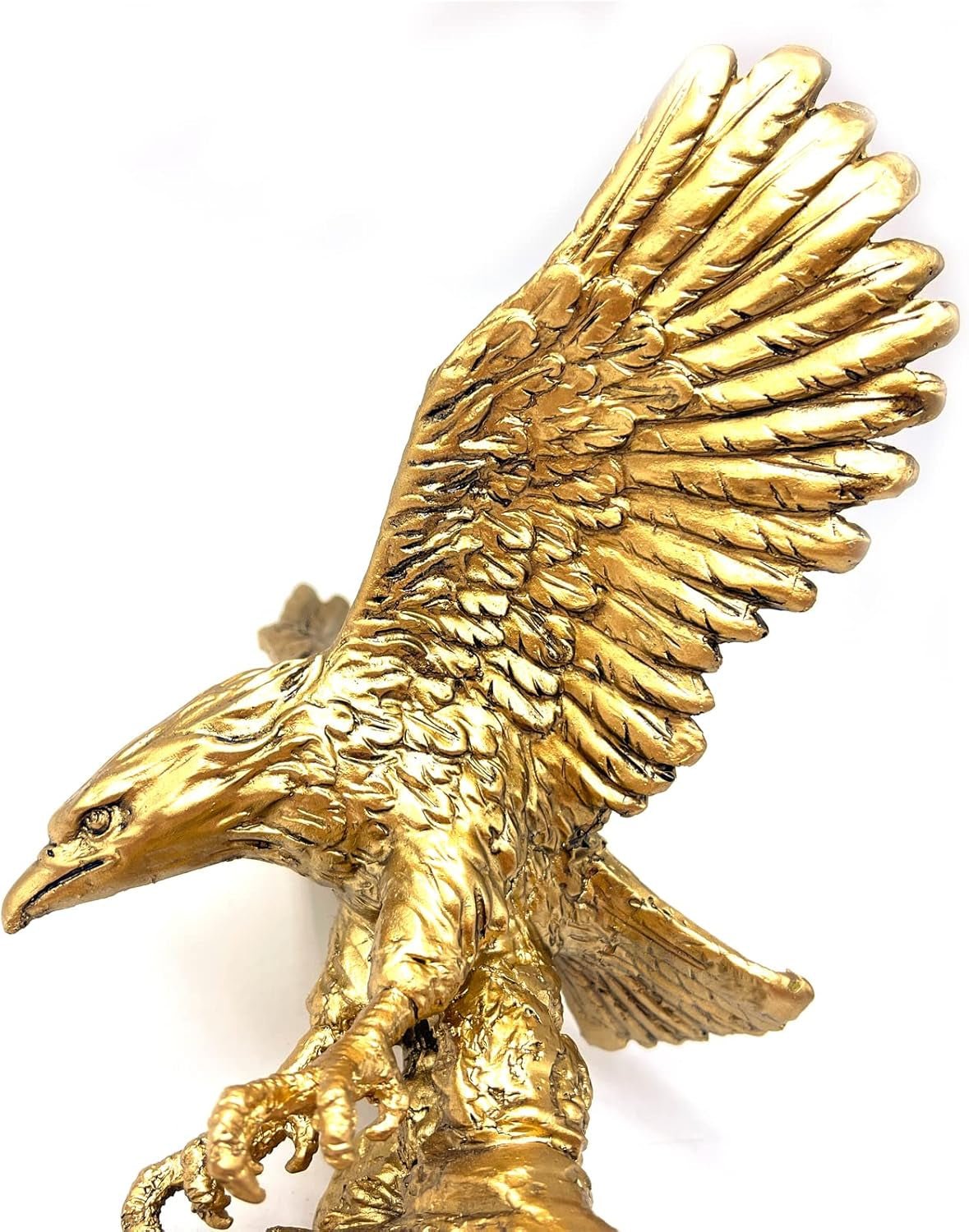 Steinadler-Harz-Ornament-Statue, Steinadler-Skulptur, moderne Heimbüro-Figur, Dekoration, Schreibtisch-Dekoration (Golden 1). Statuetten und Skulpturen von Naty Shop