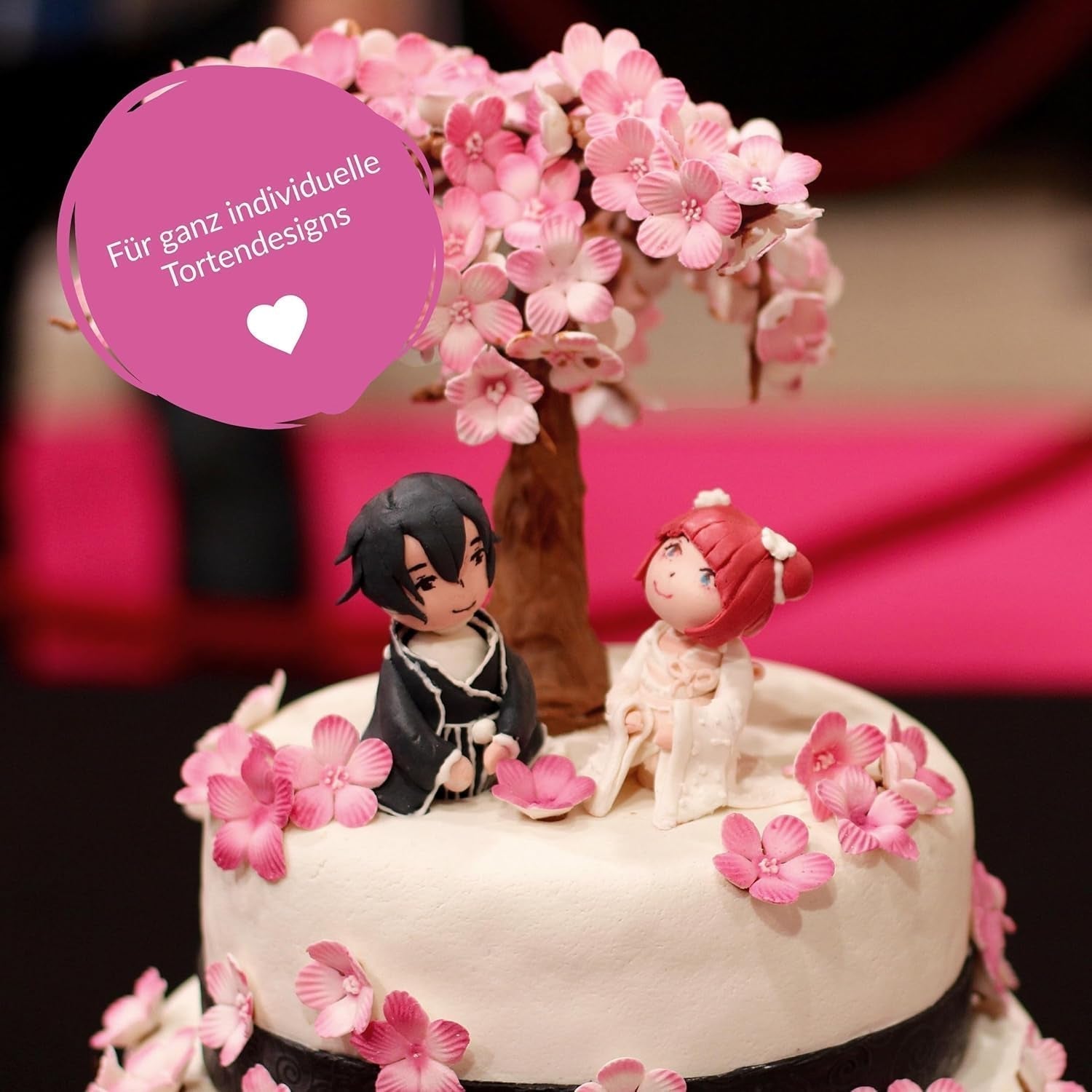 GoodBake schwarzer Fondant 500g, Rollfondant zum Beschichten, Formen, Dekorieren von Kuchen, Figuren, Zuckerblumen und mehr, palmölfrei, vegan, glutenfrei, Zuckerpaste Naty Shop