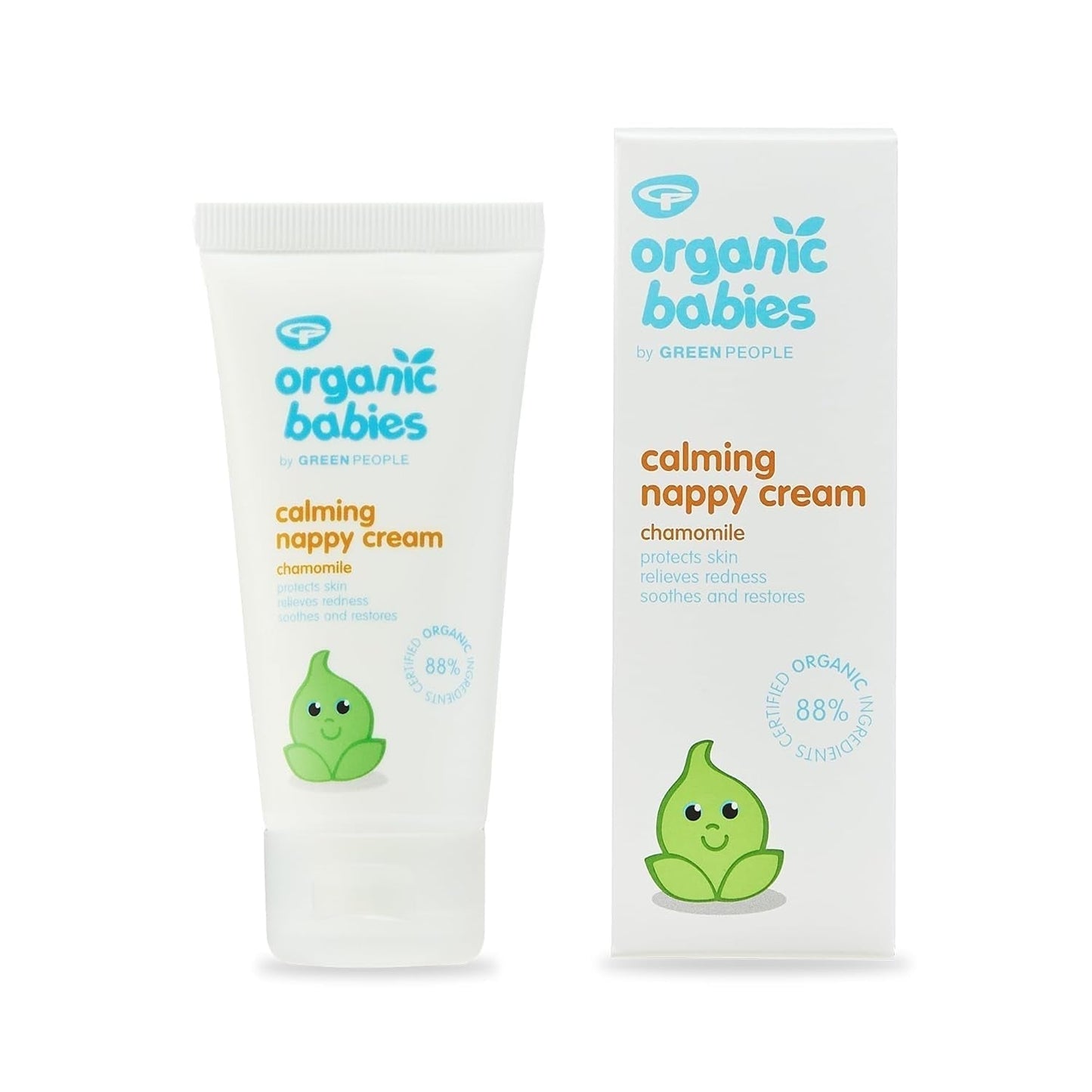 Green People – Beruhigende Bio-Babywindelcreme – Natürliches und organisches Zinkoxid – Ekzemfreundlich – Parabenfrei, 50 ml Kinder – Bade- und Hautpflege Naty Shop Standardtitel