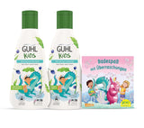 Guhl Kids Dino Vorteilsset – 2x Guhl Kids 2 in 1 Shampoo & Duschgel, 250ml + 1x Pixi-Buch – Speziell für Kinder entwickelt – Kein Ziehen – Cosmos Natural Zertifikat Kinder – Bade- und Hautpflege Naty Shop Standardtitel