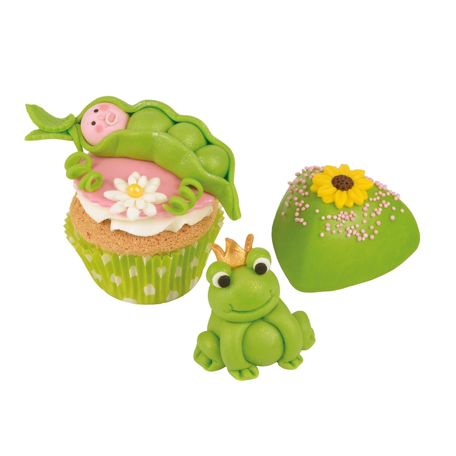 Günthart BackDecor 250 Fondant grün, 100 % vegan, palmölfrei, reißfest zum Überziehen von Kuchen und Gebäck, zum Modellieren geeignet, 1 Packung (1 x 250 g) Naty Shop Zuckerpaste