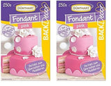 Günthart BackDecor Fondant rosa | überlegene Qualität | gebrauchsfertig | ohne Palmöl | reißfest | zum Überziehen von Kuchen und Gebäck | zum Modellieren geeignet | 2er Pack (1 x 250 g) Naty Shop Zuckerpaste Pink 250 G (2er Pack)