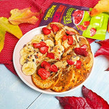 Bio-Fruchtsnacks für Kinder: 6x15g gefriergetrocknete Bio-Erdbeeren - Gefriergetrocknete Früchte - Trockenfrüchte - Kleine Racker von NutriPur Dehydrierte Produkte Naty Shop